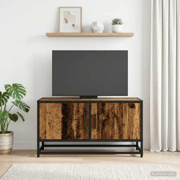 vidaXL TV-kast 80 x 34,5 x 40 cm Oud hout Bewerkt hout, Huis en Inrichting, Minder dan 50 cm, Verzenden, Nieuw, Minder dan 100 cm
