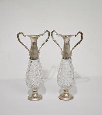 Metal Stil Ro - Drankservies (2) - Kristal, Verzilverd - 2