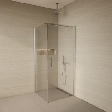 BWS Douchecabine | Goodkoop | Vierkant 80x80cm | 6mm Helder, Doe-het-zelf en Verbouw, Sanitair, Ophalen of Verzenden, Nieuw, Chroom