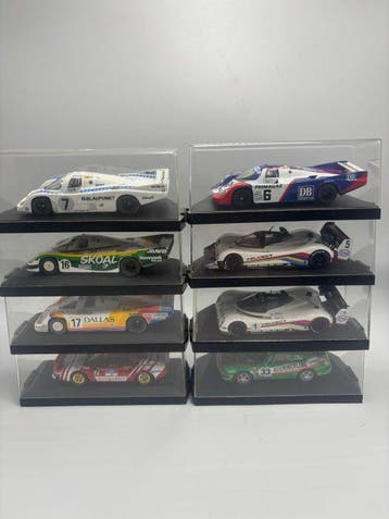 1:43 - Modelauto (8) - Porsche 956 / Ferrari 308 / Peugeot, Nieuw