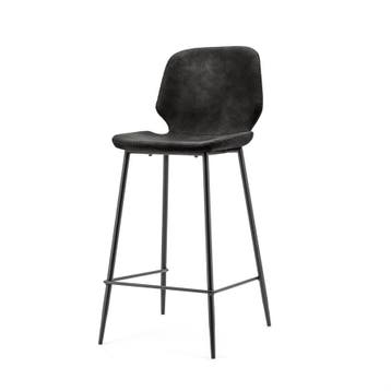 Bar chair Seashell high - black, Nieuw, Overige kleuren, Eén