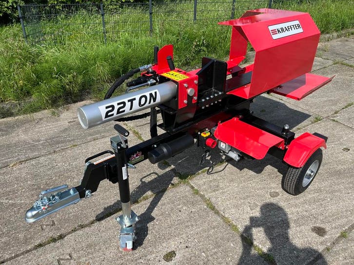 Kraffter 22ton houtklover Elektrisch 400V horizontaal, Zakelijke goederen, Agrarisch | Werktuigen