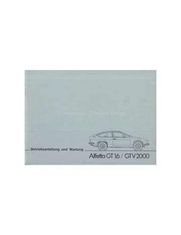 1977 ALFA ROMEO ALFETTA GT / GTV INSTRUCTIEBOEKJE DUITS, Auto diversen, Handleidingen en Instructieboekjes