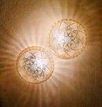 Plafondlamp (2) - Zeldzaam paar wand- of plafondlampen van, Antiek en Kunst, Antiek | Lampen