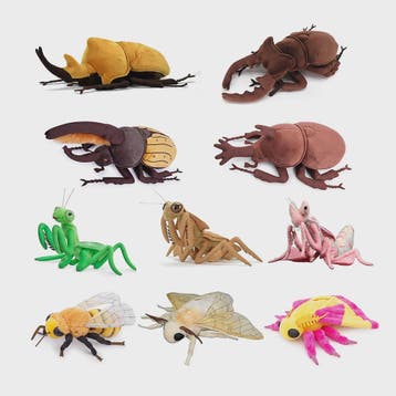 Zachte Pluche Insecten Knuffels: Motten, Bijen, Kever & Mant