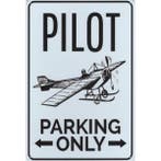 Wandbord -  Parking Only Pilot, Ophalen of Verzenden, Nieuw