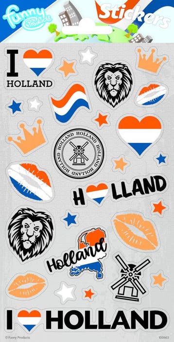 Stickervel Holland, Kleding | Dames, Carnavalskleding en Feestkleding, Ophalen of Verzenden, Nieuw