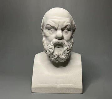 Gips, Romeinse keizer buste sculptuur Beeld - 16 cm (Zonder, Antiek en Kunst