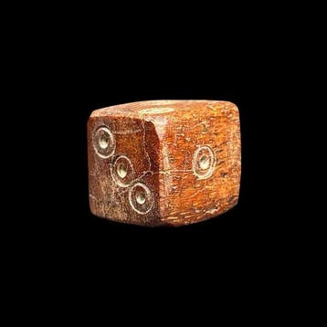 Oud-Romeins, Keizerrijk Been dobbelsteen - Ancient Roman