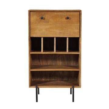 Wijnkast Portland Mangohout 60 cm | Starfurn, Ophalen of Verzenden, Nieuw