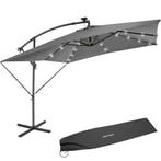Parasol Sunna LED-zonneenergie met zwengel 2,5 x 2,5 m - lic, Tuin en Terras, Zonneschermen, Verzenden, Nieuw