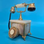 Analoge telefoon - Metaal, Marmer - Vintage onyx en messing
