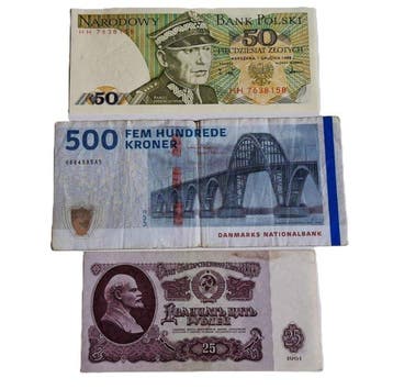 Wereld. - 3 Banknotes - Various Dates (Zonder minimumprijs)