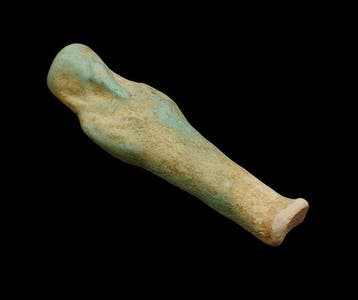 Oud-Egyptisch Faience Shabti - 62 mm (Zonder minimumprijs)
