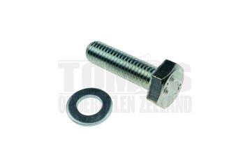 Schokbrekerbout en voetsteun zeskantbout M10x35 met ring, Ophalen of Verzenden, Nieuw, Kramp
