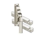 Pomp-espagnolet Bauhaus glans nikkel inclusief 2 stangen, Verzenden, Nieuw