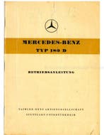 1956 MERCEDES BENZ TYP 180 D INSTRUCTIEBOEKJE DUITS