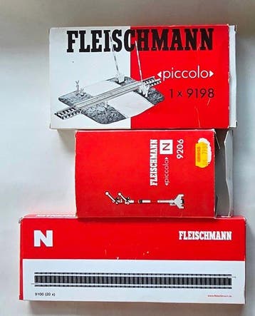 Fleischmann N - 9100 - Modeltreinsporen (4) - Verpakkingen, Nieuw