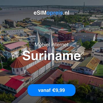 eSIM Suriname - Mobiel internet vanaf €9,99, Verzenden, Nieuw, Prepaidkaart