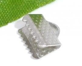 10 x Lint- of veterklemmen 6 mm – platinum kleur, Ophalen of Verzenden, Nieuw, Overige typen