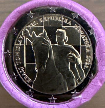 Kroatië. 2 Euro 2025 Koning Tomislav (25 coins) in roll