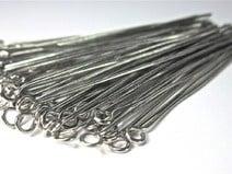 100 x ketteltiften 27mm platinum kleur (Kettelstiften), Ophalen of Verzenden, Nieuw, Overige typen