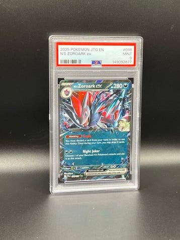Pokémon - 1 Graded card - Ns Zoroark ex 098 - PSA 9 -, Nieuw