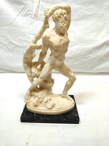 Beeld, Ercole e Lica dello scultore A. Santini (peso 1,05