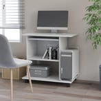 vidaXL Computerbureau 80x50x75 cm bewerkt hout wit, Verzenden, Nieuw