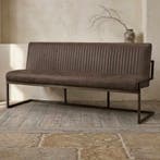 Ferro Bankje 135 - fabric Savannah dark brown, Ophalen of Verzenden, Nieuw