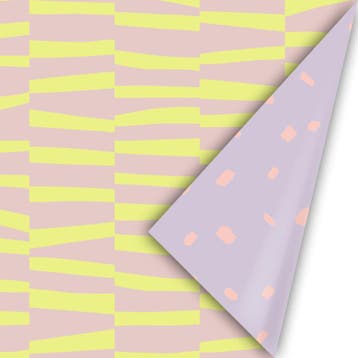 3m Cadeaupapier Geel/Roze/Paars (Cadeaupapier 3M), Diversen, Cadeaupapier, Ophalen of Verzenden, Nieuw