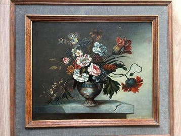 Jean-Baptiste Monnoyer (XVIII) (navolger) - Bloemstilleven