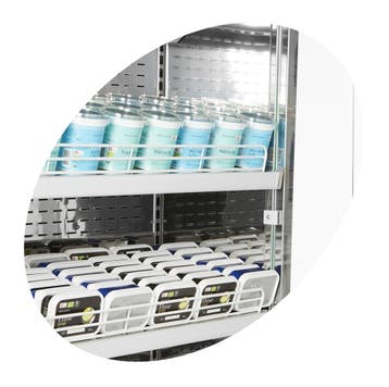 Open Front Koeler | Zwart | 2 tot 8 °C | 685 x 737 x 1985.., Verzenden