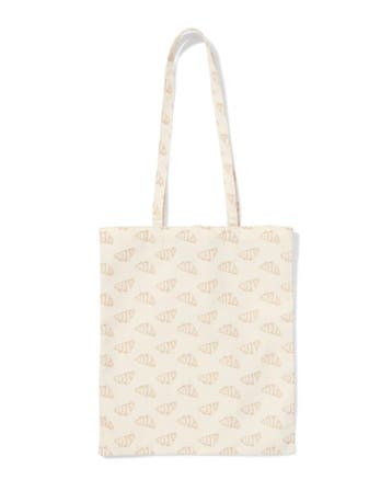 HEMA Canvas tas 36x42cm croissant, Verzenden, Nieuw