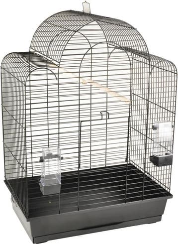 Vogelkooi Runa – Zwarte Binnenkooi voor Parkieten, Agapor., Dieren en Toebehoren, Vogels | Hokken en Kooien, Verzenden, Nieuw