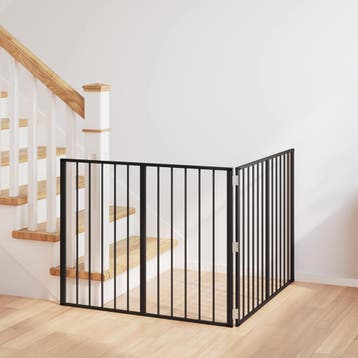 vidaXL Hondenhek 2 pcs Zwart 100 x 80 cm Gegalvaniseerd, Dieren en Toebehoren, Verzenden, Nieuw