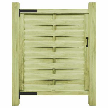 vidaXL Poort 100x125 cm groen geïmpregneerd grenenhout, Verzenden, Nieuw