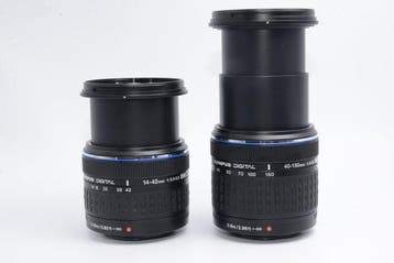 Olympus Zuiko Digital ED Lens 14-42mm & 40-150mm Cameralens, Nieuw