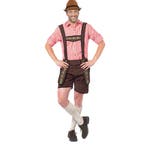 Oktoberfest korte lederhosen donker bruin voor heren - Led.., Verzenden, Nieuw