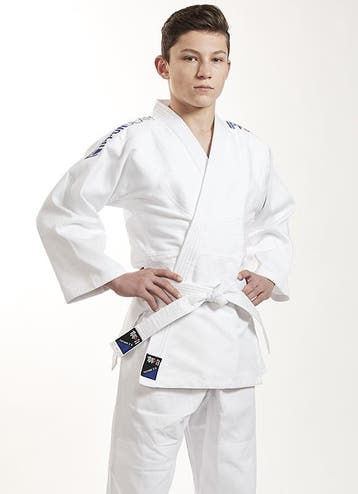 Ippon Gear Future Blauw volledig jeugd judopak (Maat: 100), Verzenden, Nieuw, Judo, Vechtsportpak