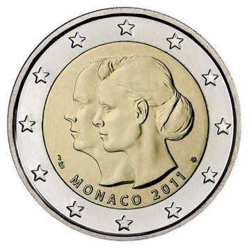 Monaco 2 Euro Albert & Charlene 2011, Verzenden