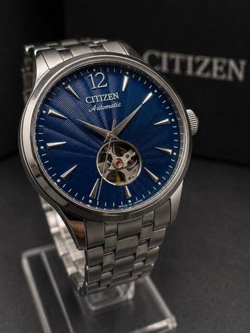 Citizen - Automatic Open Heart - Blue Dial - Zonder, Nieuw