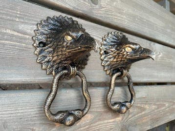 Decoratief ornament - Europa - 2 Adelaars deurkloppers