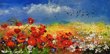 Pentti Vainio - Crimson Poppy Sonata, Antiek en Kunst