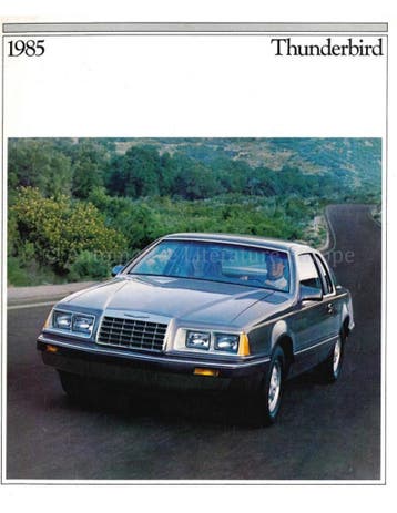 1985 FORD THUNDERBIRD BROCHURE ENGELS (USA), Nieuw, Author