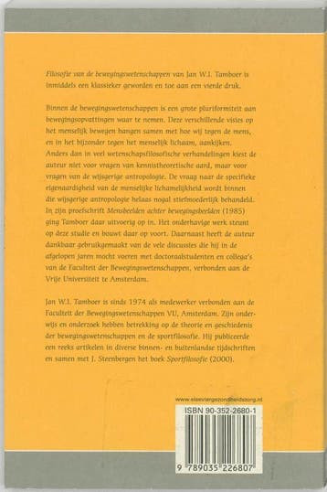 Filosofie van de bewegingswetenschappen 9789035226807, Verzenden, Gelezen, J.W.I. Tamboer