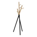 Kapstok Laerdal kledingrek 172x49x49 cm zwart en houtkleurig, Verzenden, Nieuw