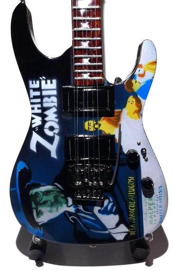 Miniatuur replica ESP Zombie gitaar - Kirk Hammett Metallica, Ophalen of Verzenden, Nieuw, Pop, Beeldje of Miniatuur