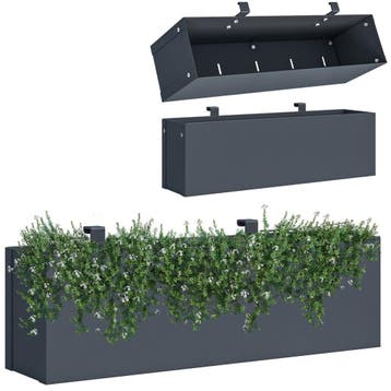 Plantenbak Antraciet 50x12x15cm | Voor Kliko Omkasting |..., Kunststof, Minder dan 30 cm, Minder dan 60 cm, Nieuw