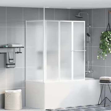 vidaXL Bad Scheidingswand Mat 120 x 70 x 137 cm Aluminium, Doe-het-zelf en Verbouw, Verzenden, Nieuw
